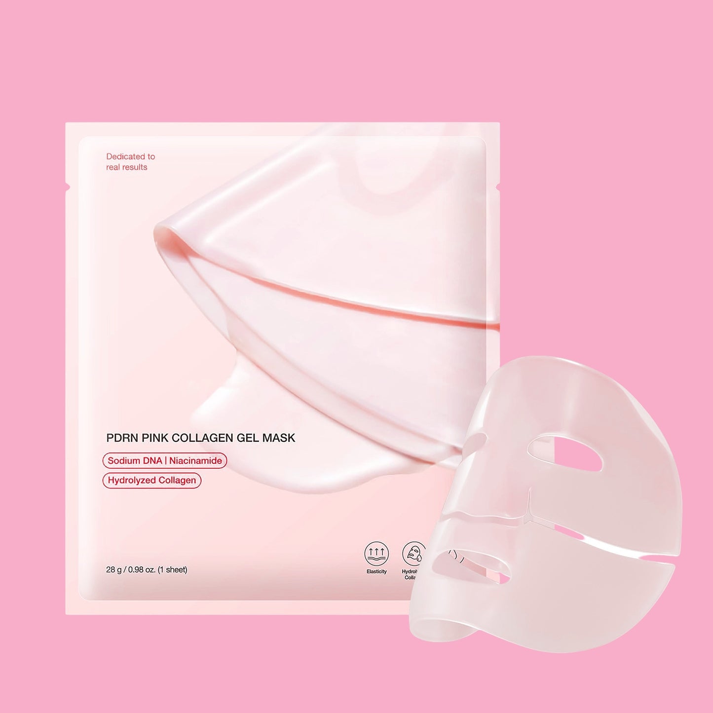 PINK COLLAGEN GEL MASK (4Pcs Box)
